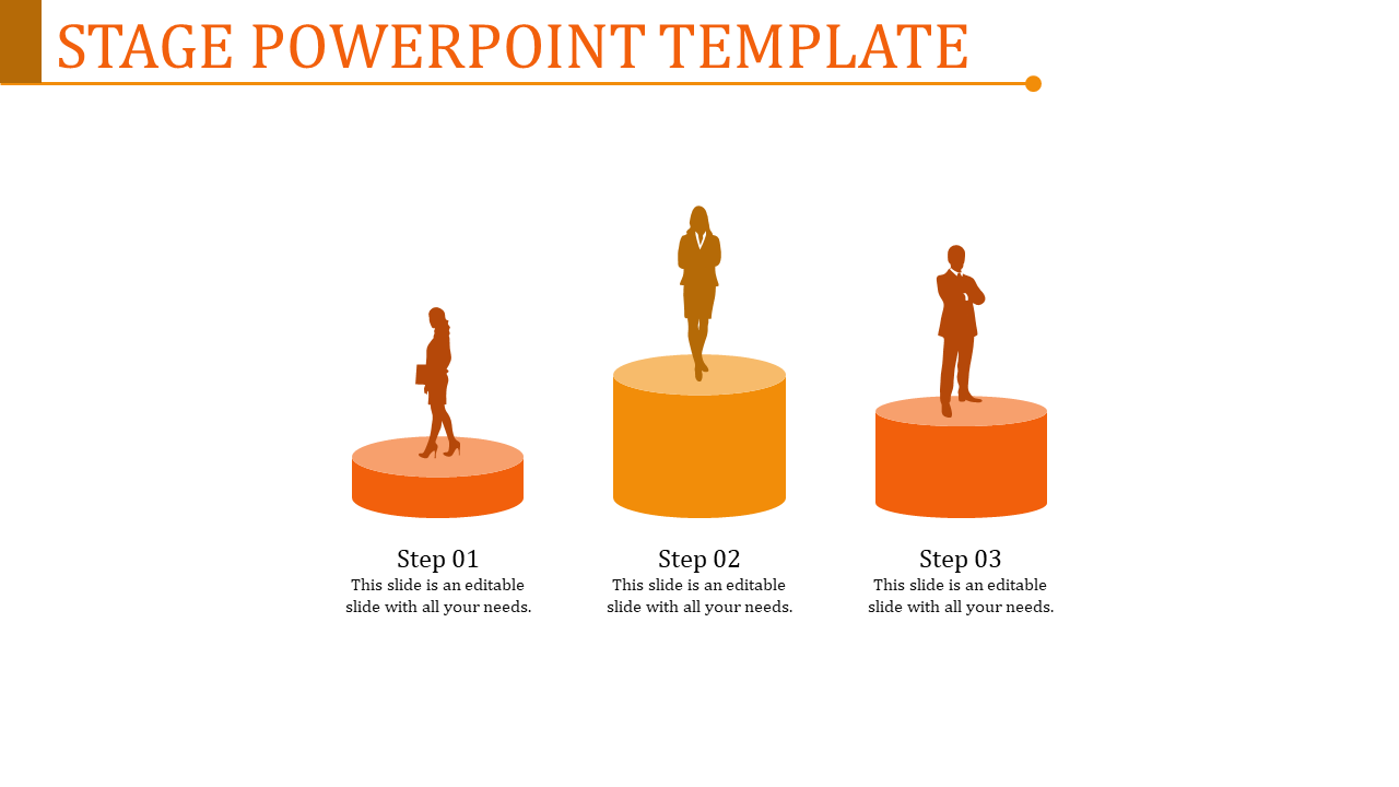 stage powerpoint template-Stage Powerpoint Template-3-Orange